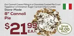 DeCicco & Sons Store-Made 8 Cannoli Pie offer