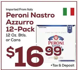 DeCicco & Sons Peroni Nastro Azzurro 12-Pack offer