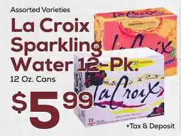 DeCicco & Sons La Croix Sparkling Water offer