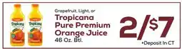DeCicco & Sons Tropicana Pure Premium Orange Juice offer