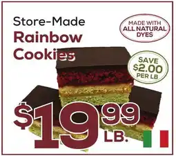 DeCicco & Sons Rainbow Cookies offer