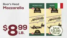 DeCicco & Sons Boar's Head Mozzarella offer