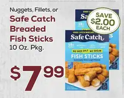 DeCicco & Sons Nuggets, Fillets, or Safe Catch Breaded Fish Sticks offer