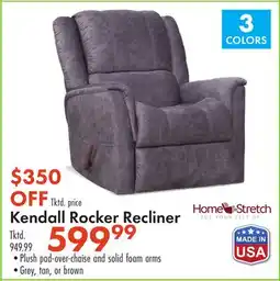 Boscov's Kendall Rocker Recliner offer
