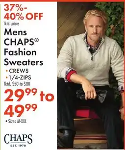 Boscov's Mens CHAPS Fashion Sweaters offer