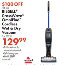 Boscov's BISSELL CrossWave OmniFind Cordless Wet & Dry Vacuum offer