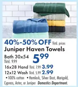 Boscov's Juniper Haven Towels offer