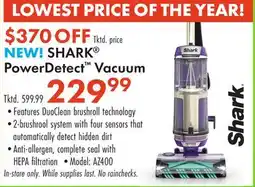 Boscov's SHARK PowerDetect Vacuum offer