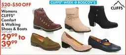 Boscov's Womens CLIFFS Comfort & Walking Shoes & Boots offer