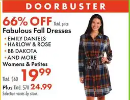 Boscov's Fabulous Fall Dresses offer