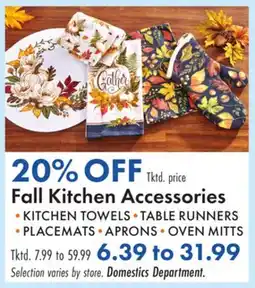 Boscov's Fall Kitchen Accessories offer
