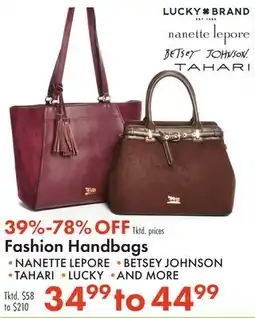 Boscov's Fashion Handbags offer