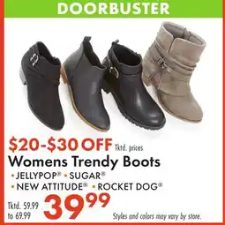 Boscov's Womens Trendy Boots offer