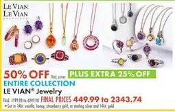 Boscov's ENTIRE COLLECTION LE VIAN Jewelry offer