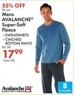 Boscov's Mens AVALANCHE Super-Soft Fleece offer
