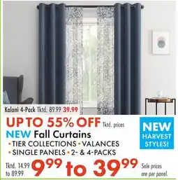 Boscov's NEW Fall Curtains offer