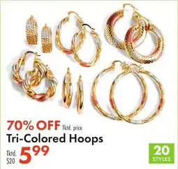 Boscov's Tri-Colored Hoops offer