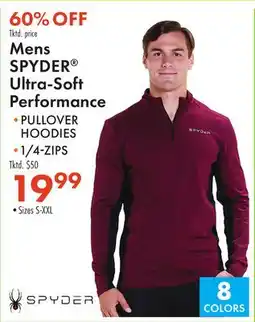 Boscov's Mens SPYDER Ultra-Soft Performance PULLOVER HOODIES offer