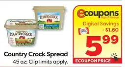 Weis Markets Country Crock Spread offer