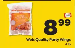 Weis Markets Weis Quality Party Wings offer