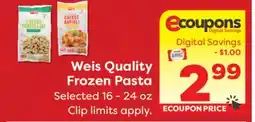 Weis Markets Weis Quality Frozen Pasta offer
