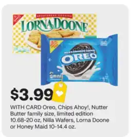 CVS Oreo, Chips Ahoy!, Nutter Butter family size, limited edition 20 oz offer