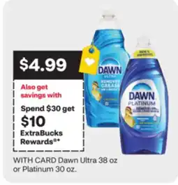 CVS Dawn Ultra 38 oz or Platinum 30 oz offer