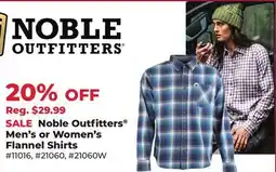 Runnings Noble Outfitters Men's or Women's Flannel Shirts offer