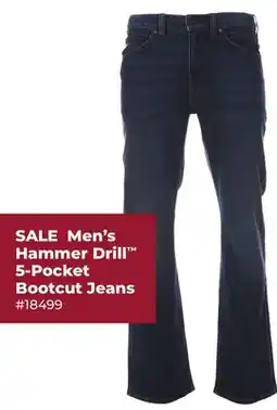 Runnings Men's Hammer Drill 5-Pocket Bootcut Jeans offer