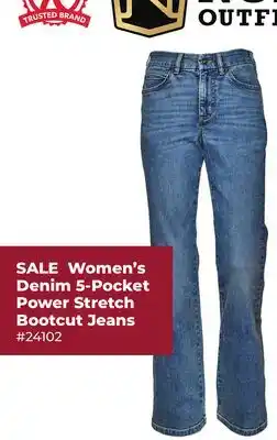 Runnings Women's Denim 5-Pocket Power Stretch Bootcut Jeans offer