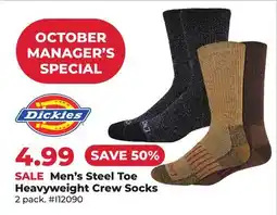 Runnings Men's Steel Toe Heavyweight Crew Socks offer
