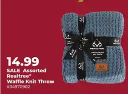 Runnings Sutton Assorted Realtree Waffle Knit Throw offer