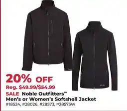 Runnings Noble Outfitters Men's or Women's Softshell Jacket offer