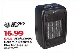 Runnings 750/1,500W Ceramic Desktop Electric Heater offer