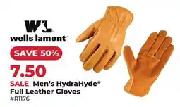 Runnings Wells Lamont Men's HydraHyde Full Leather Gloves offer