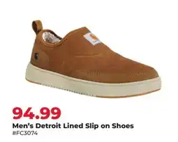 Runnings Carhartt Men's Detroit Lined Slip on Shoes offer