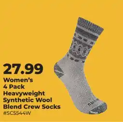 Runnings Columbia Women's 4 Pack Heavyweight Synthetic Wool Blend Crew Socks offer
