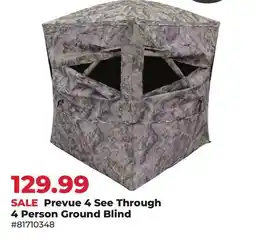 Runnings Prevue 4 See Through 4 Person Ground Blind offer