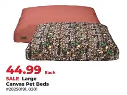 Runnings Large Canvas Pet Beds offer