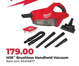 Runnings Milwaukee M18 Brushless Handheld Vacuum offer