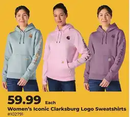 Runnings Carhartt Women's Iconic Clarksburg Logo Sweatshirts offer