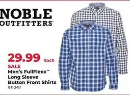 Runnings Noble Outfitters Men's FullFlex Long Sleeve Button Front Shirts offer