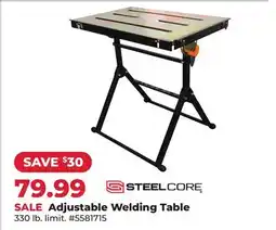 Runnings Adjustable Welding Table offer