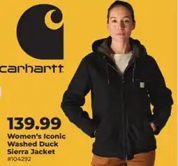 Runnings Carhartt Women's Iconic Washed Duck Sierra Jacket offer