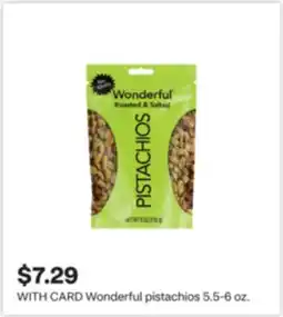 CVS Wonderful pistachios 6 oz offer