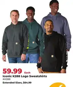 Runnings Carhartt Iconic K288 Logo Sweatshirts offer
