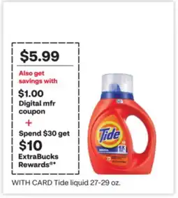 CVS Tide liquid 29 oz offer