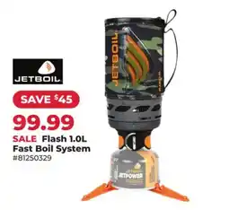 Runnings Jet Boil Flash 1.0L Fast Boil System offer