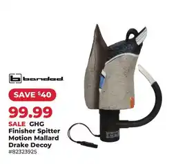 Runnings Banded GHG Finisher Spitter Motion Mallard Drake Decoy offer