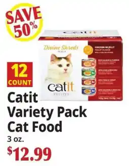 Ocean State Job Lot Catit variety pack cat food offer